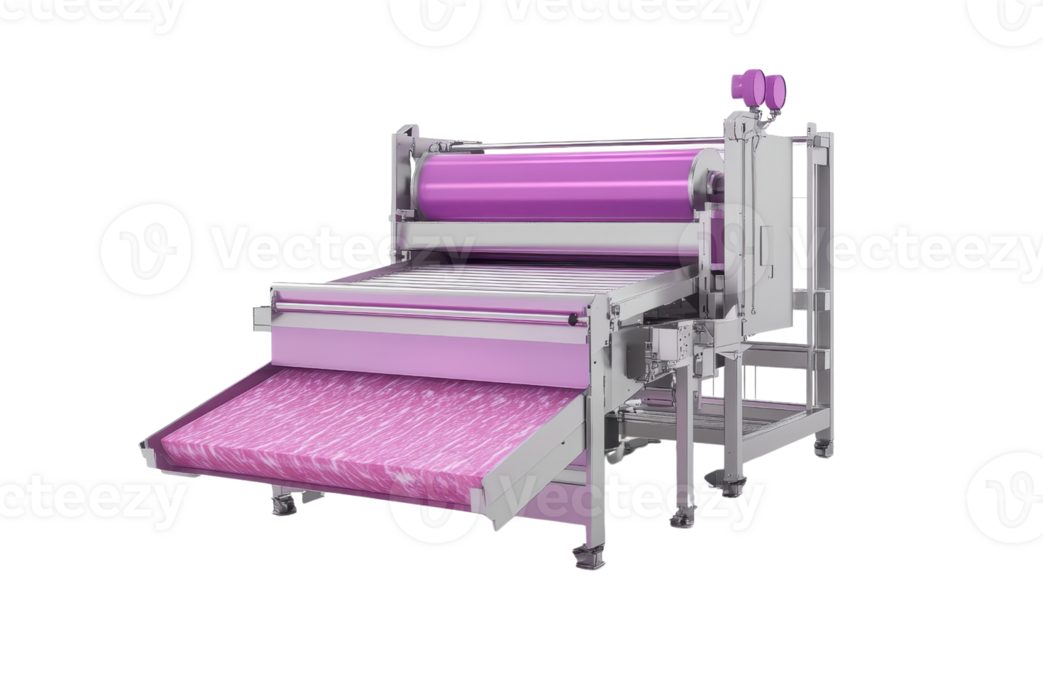 High-tech industrial fabric processing machine with modern automation, perfect for textile manufacturing and production efficiency. png