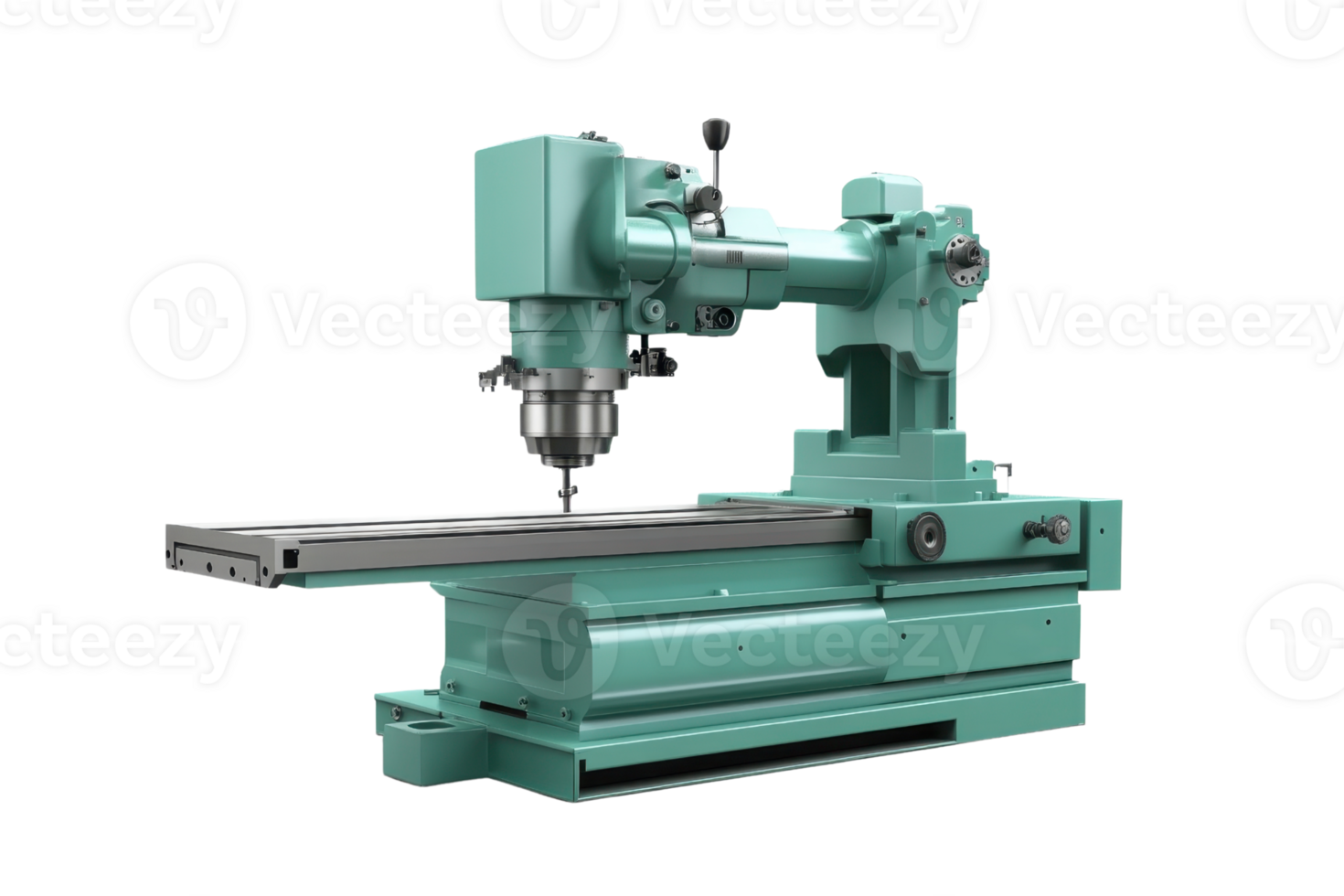 High-precision industrial milling machine for metalworking and machining applications. Advanced mechanical engineering tool for manufacturing and fabrication. png
