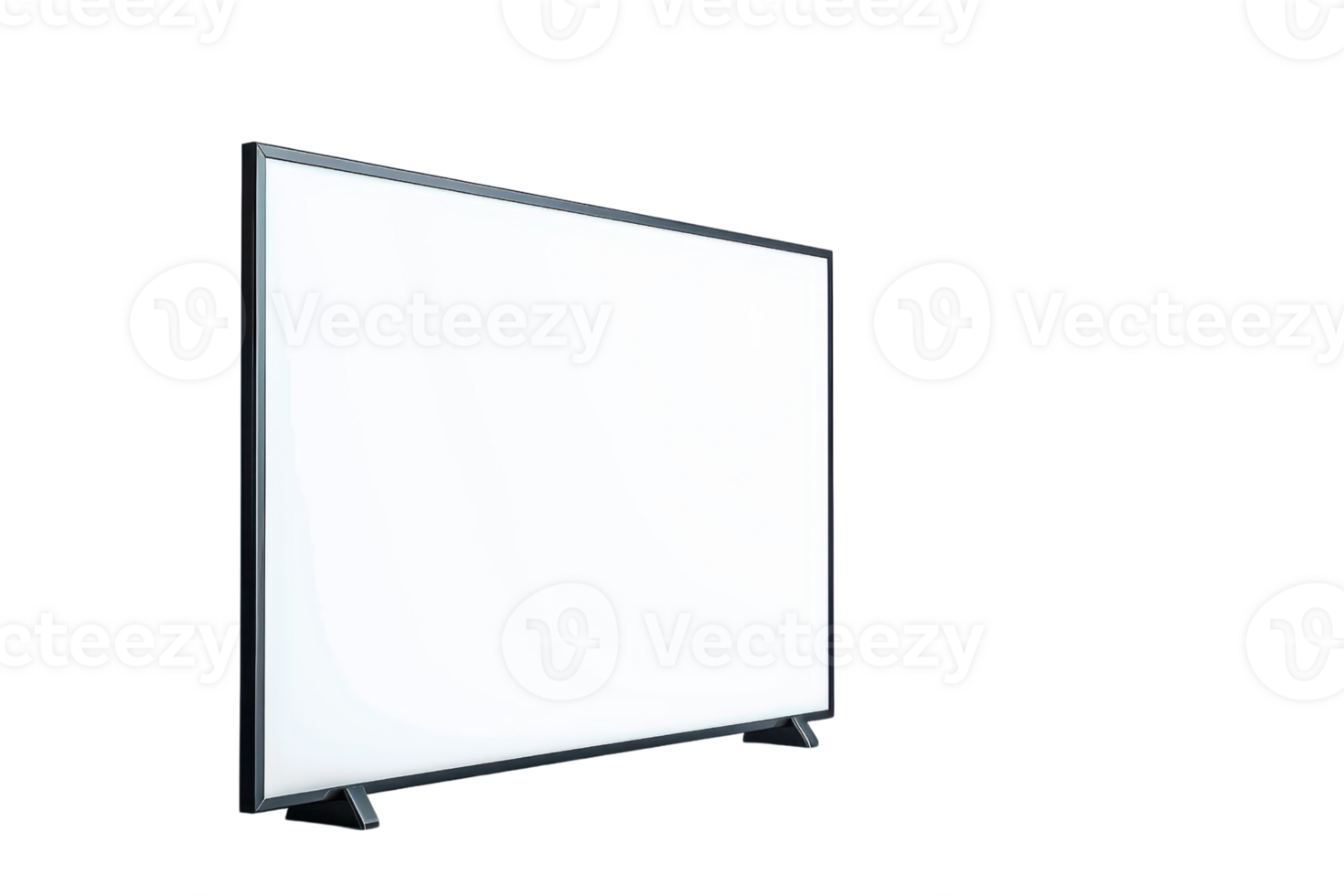 Modern flat-screen television isolated on a transparent background. showcasing sleek design and minimalistic aesthetic, perfect for any living room. png