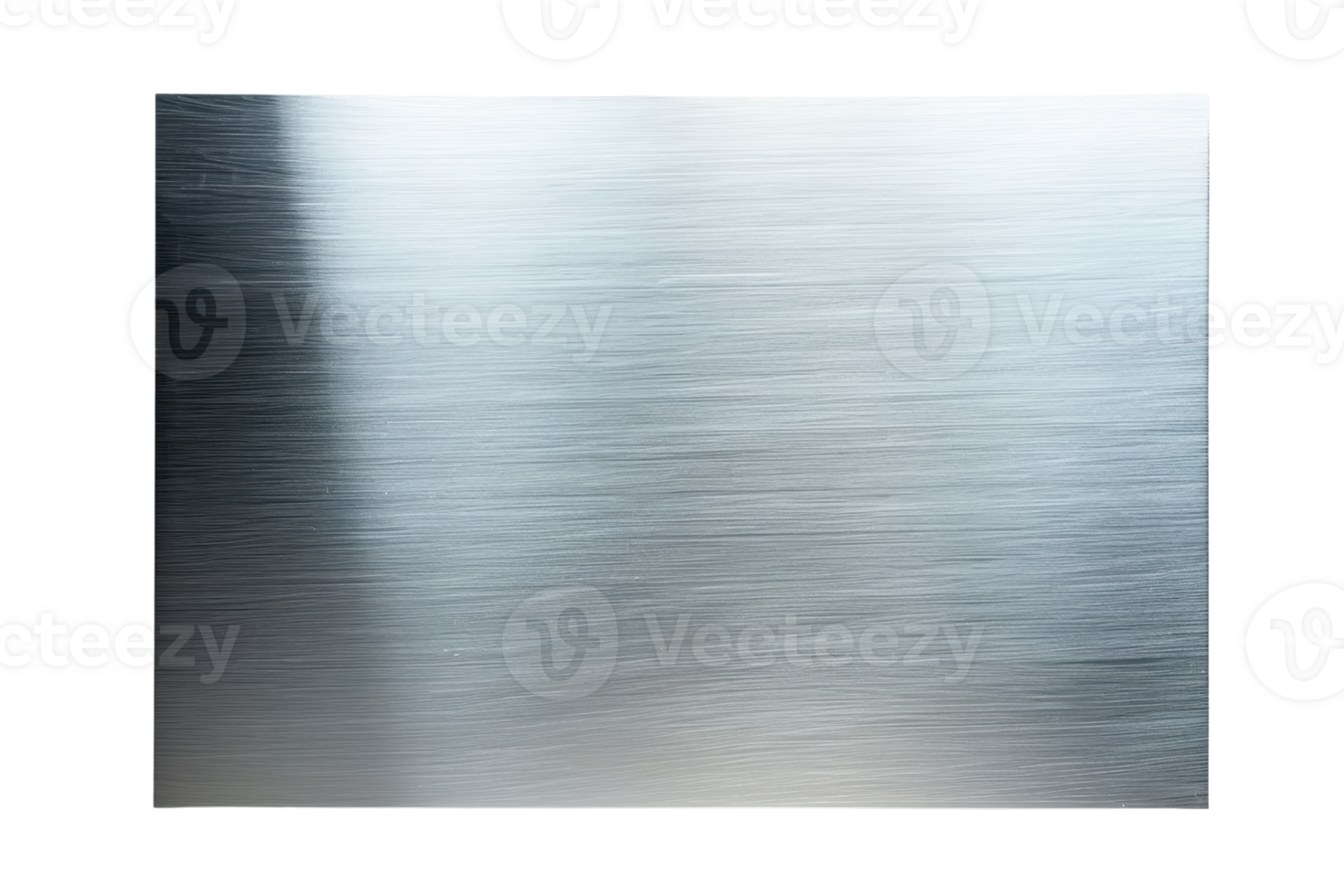 Polished stainless steel surface with a brushed texture, reflecting light beautifully. Ideal for backgrounds, tech designs, and industrial themes. png