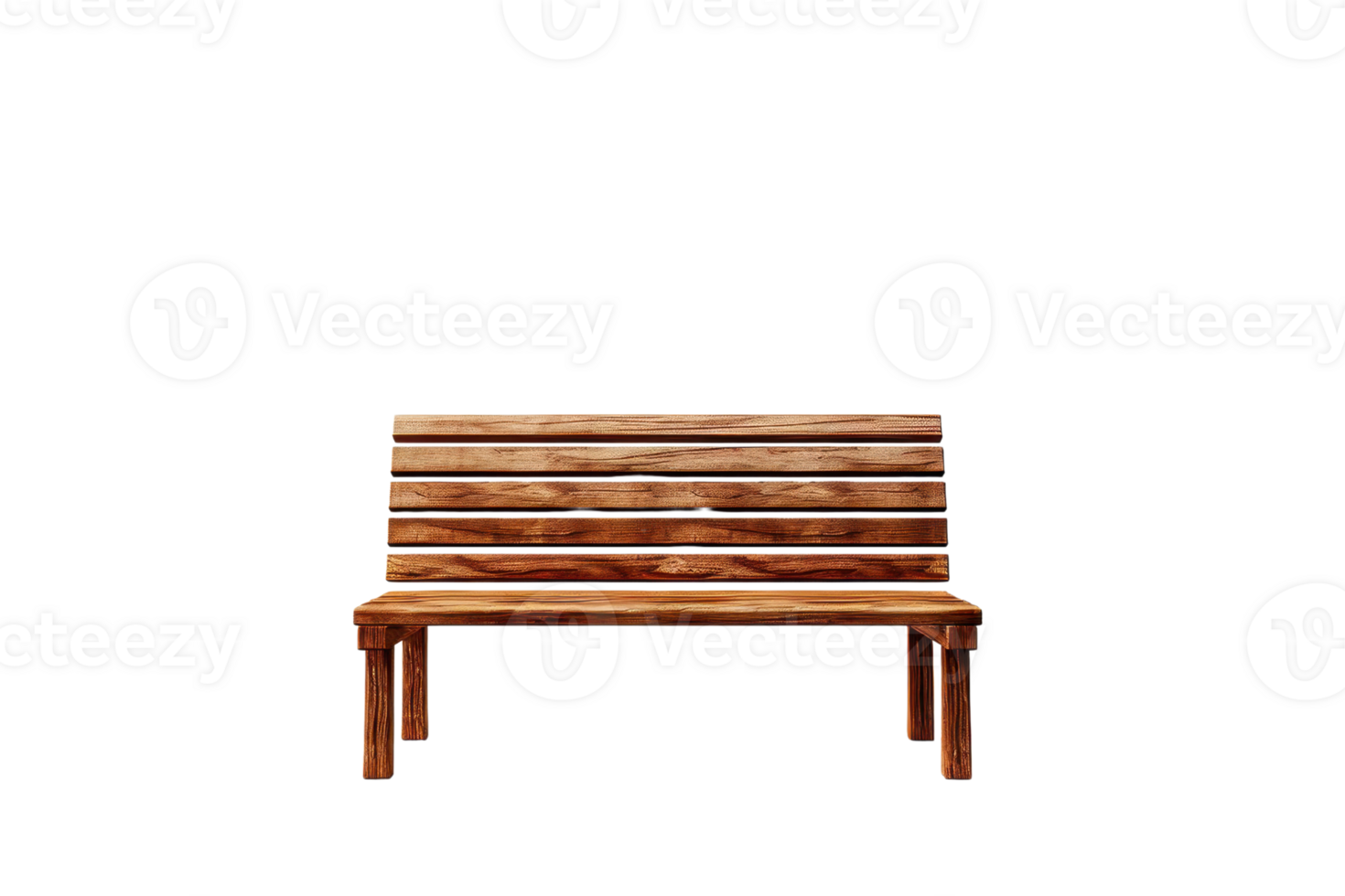 Elegant wooden bench with a simple design. Perfect for indoor and outdoor spaces, adding a touch of rustic charm to any setting. png
