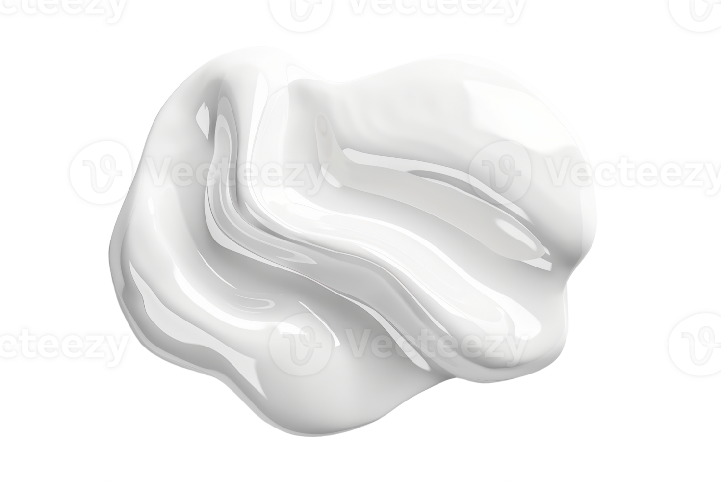 Close-up of a white cream or lotion, displaying its smooth and creamy texture. Ideal for beauty, skincare, and cosmetic product concepts. png