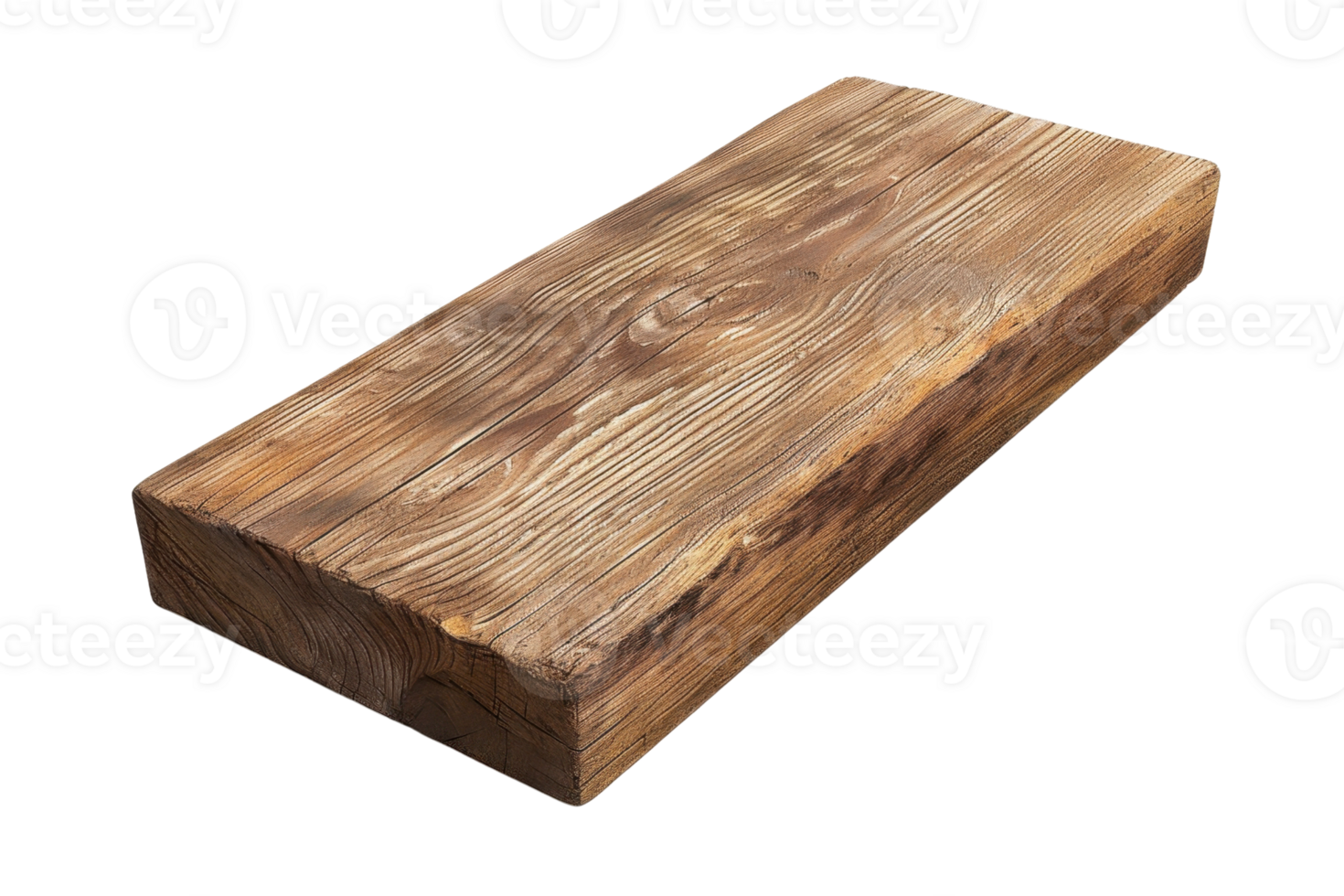 Close-up of a rustic wooden board with natural grain texture. Ideal for backgrounds, carpentry, and DIY projects. High-resolution stock photo. png