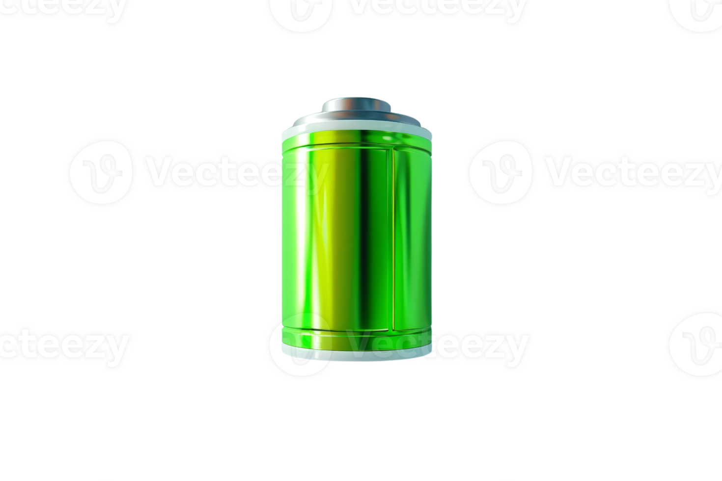 High-resolution image of a green battery icon, symbolizing full charge, energy, or power. Ideal for tech, sustainability, and electronics themes. png