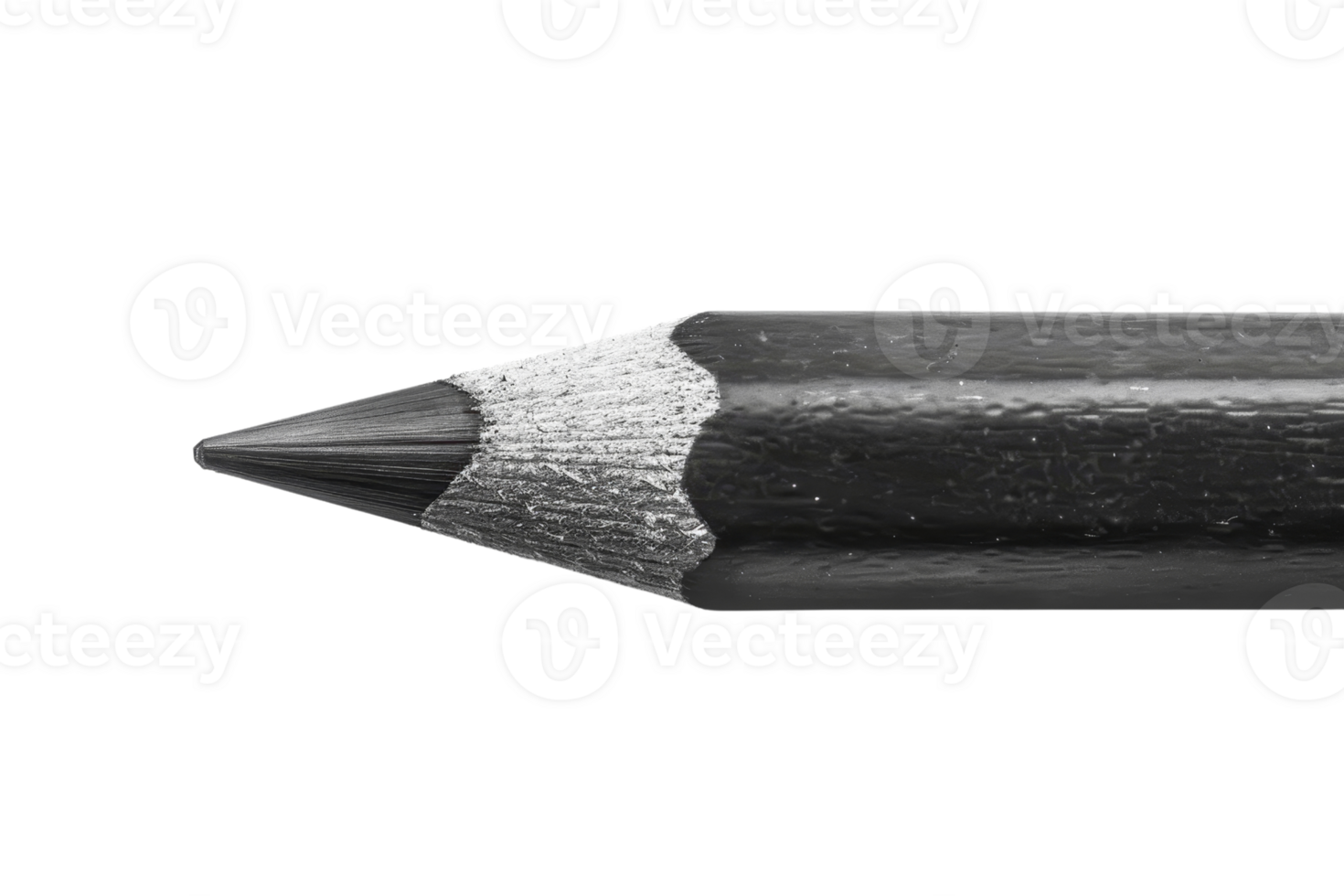 Close-up of a sharpened black graphite pencil tip, perfect for art, drawing, sketching, and writing. High-quality image for various uses. png