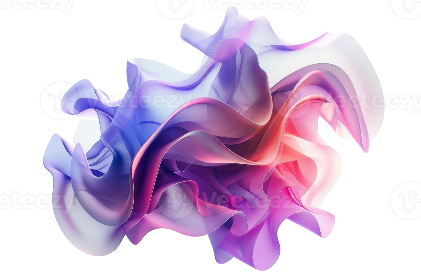Abstract digital art with vibrant, flowing colors and dynamic shapes, perfect for modern design and creative backgrounds. png