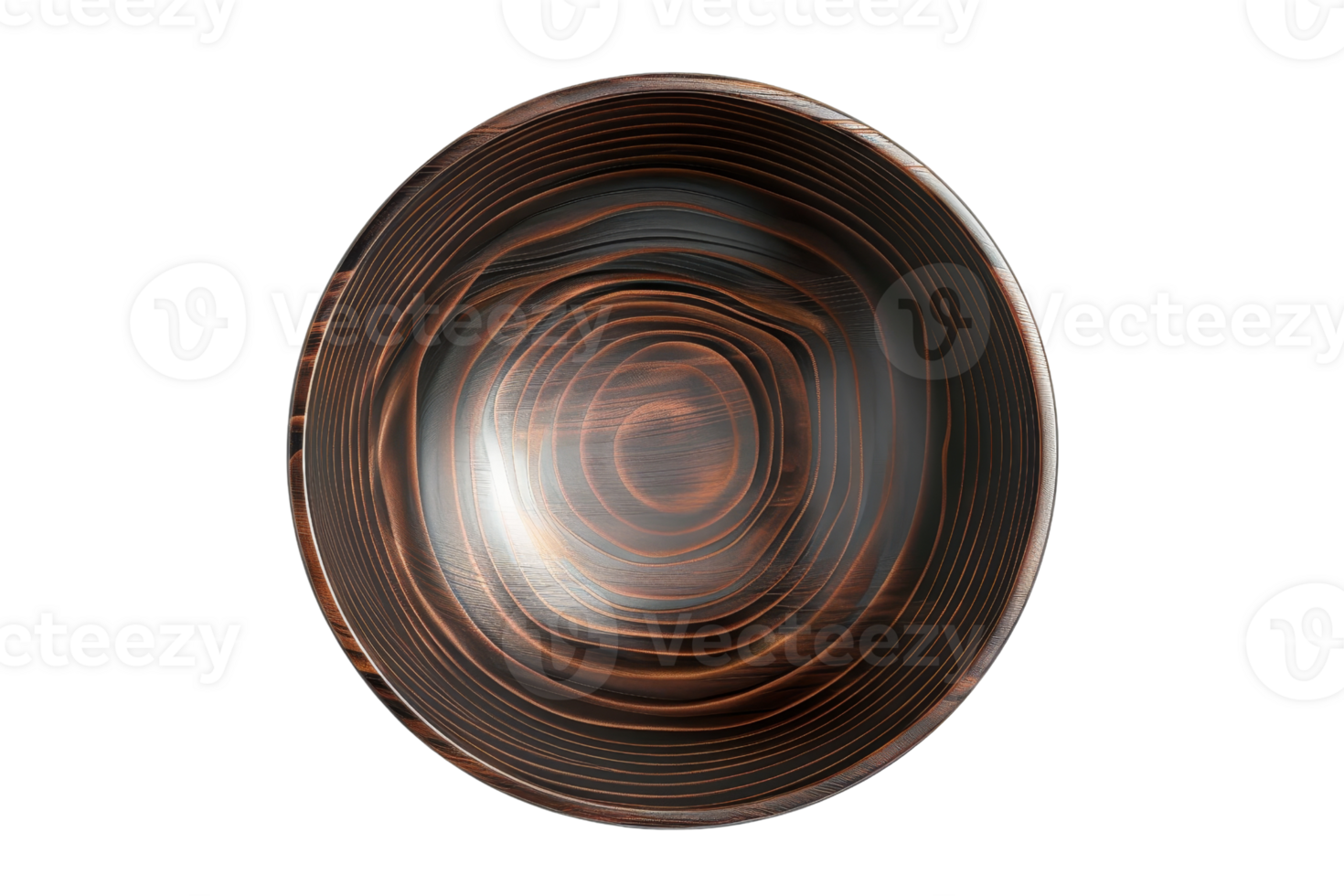 Abstract circular pattern with concentric rings in shades of brown and black. Perfect for modern art, backgrounds, and digital designs. png