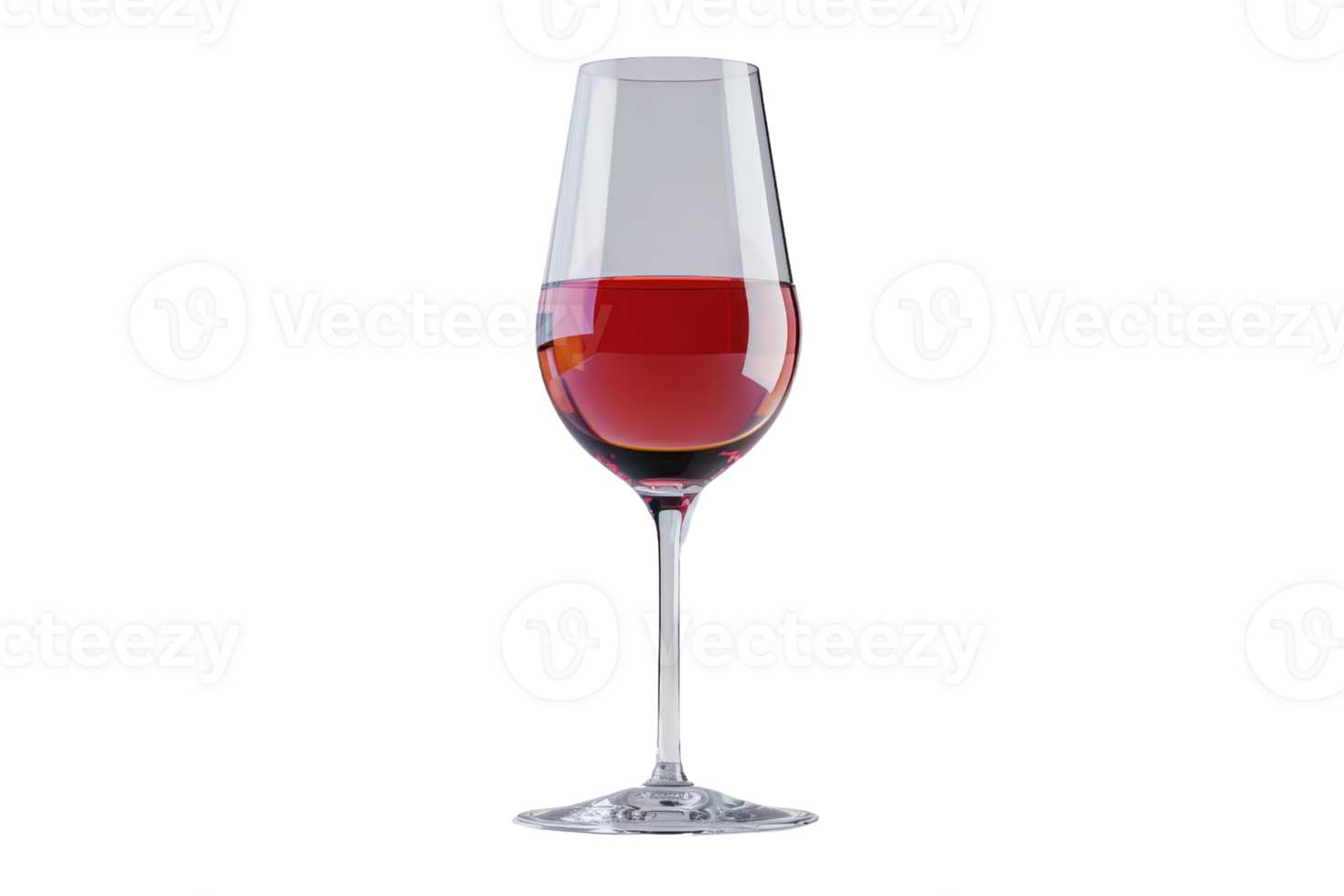 Elegant glass of red wine isolated on transparent background. High-resolution image perfect for commercial use, wine promotions, and culinary designs. png