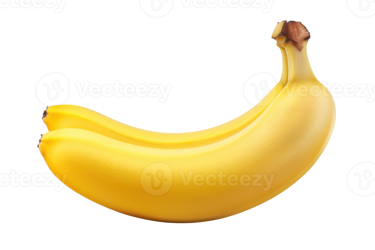 Ripe yellow banana isolated on transparent background. Fresh tropical fruit perfect for healthy snack, dessert, or smoothie ingredient. png