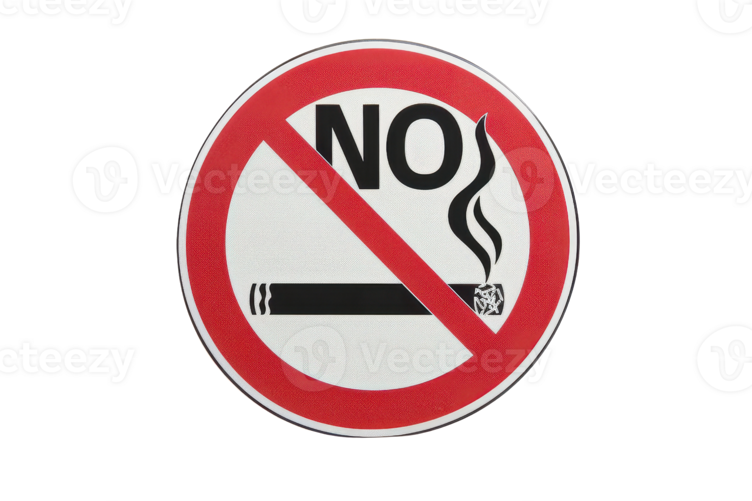 A no smoking sign indicating a smoke-free area, featuring a cigarette crossed out in red with the word 'NO' displayed prominently. png