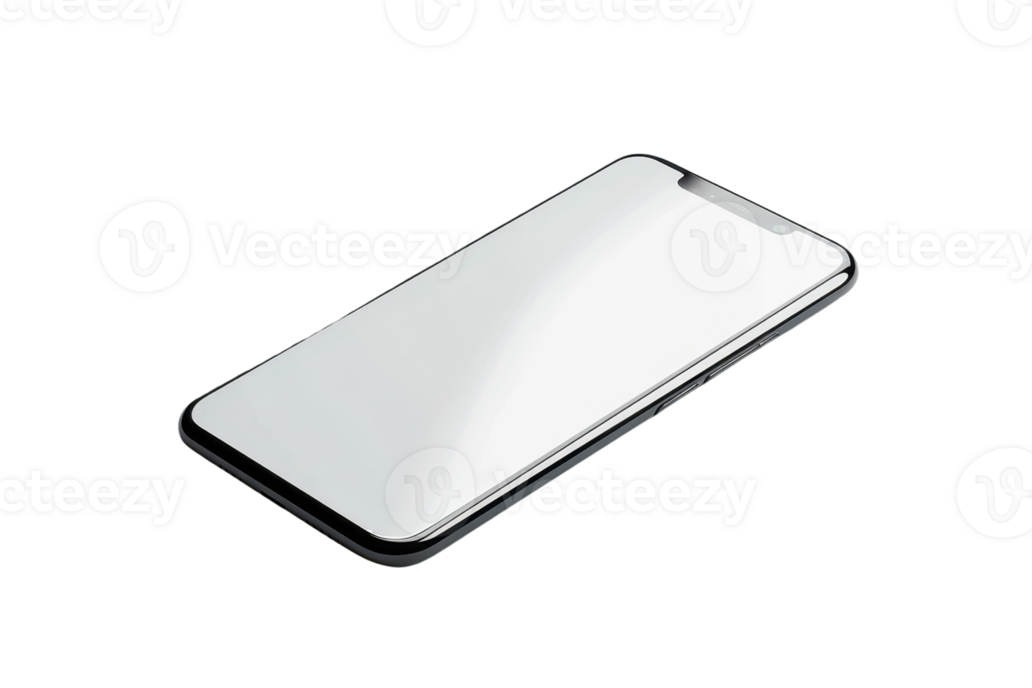 Modern smartphone with blank screen isolated on transparent background. High-quality device concept. Perfect for technology and communication themes. png