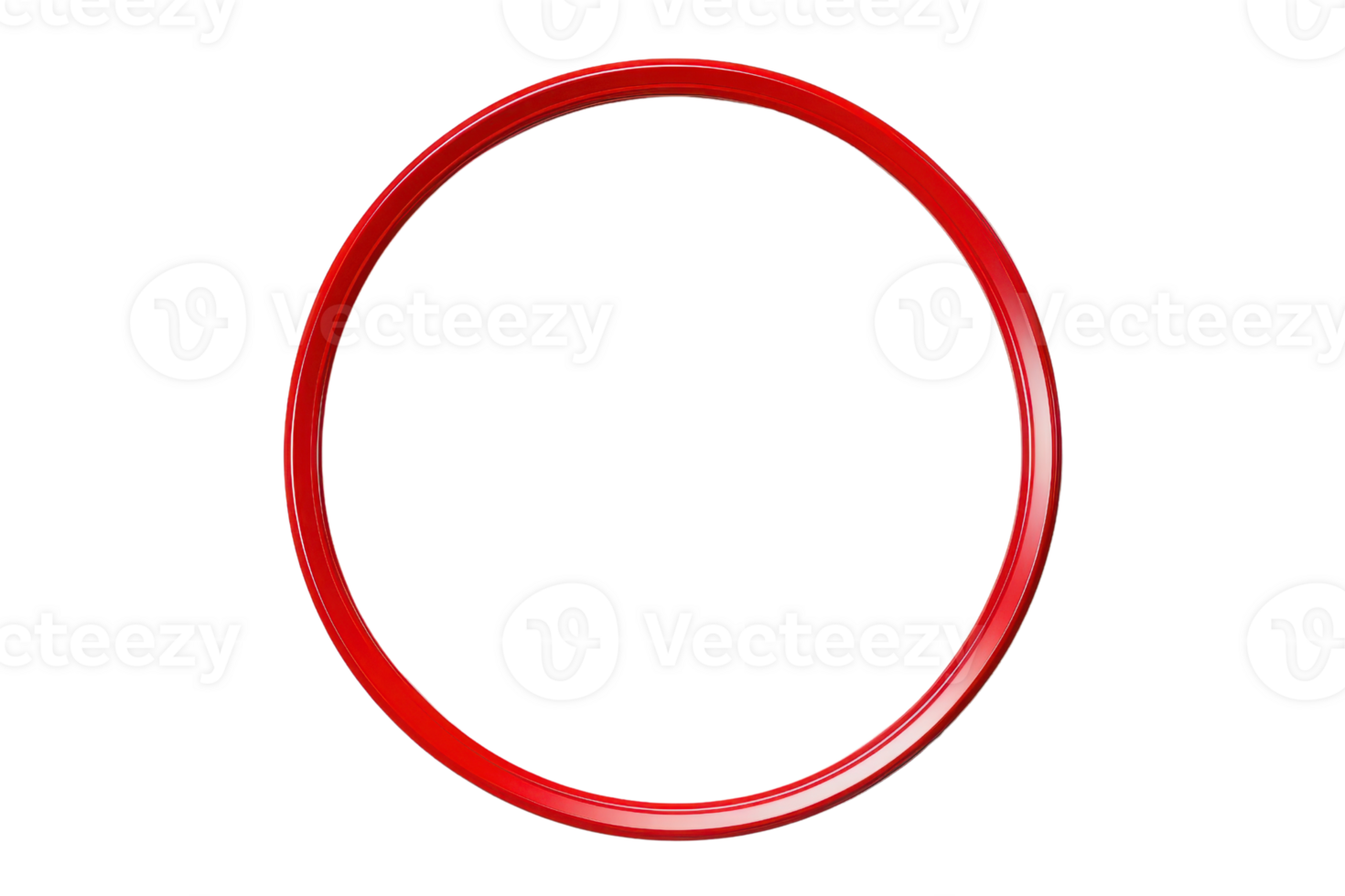Red circle shape isolated on transparent background. Perfect for graphic design projects, illustrations, and artistic elements. png