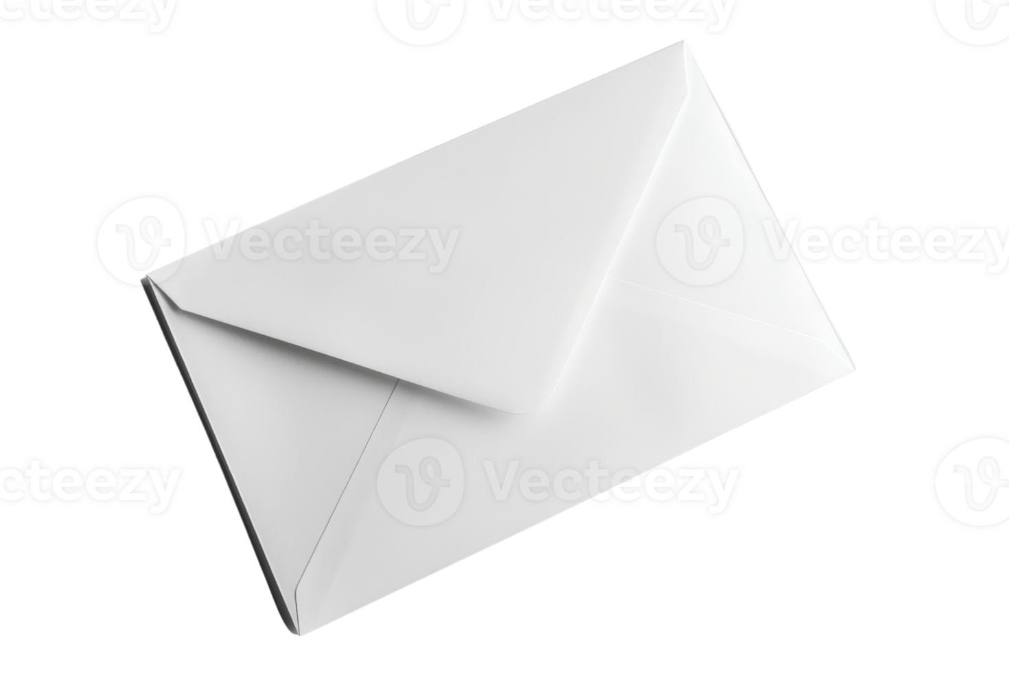 A close-up of a white envelope on a plain background. Ideal for communications, mailing, messages, and stationery-related themes. png
