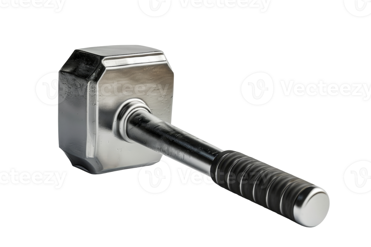 High-quality photo of a stainless steel hammer isolated on transparent background. perfect for tool collections, DIY projects, and construction themes. png