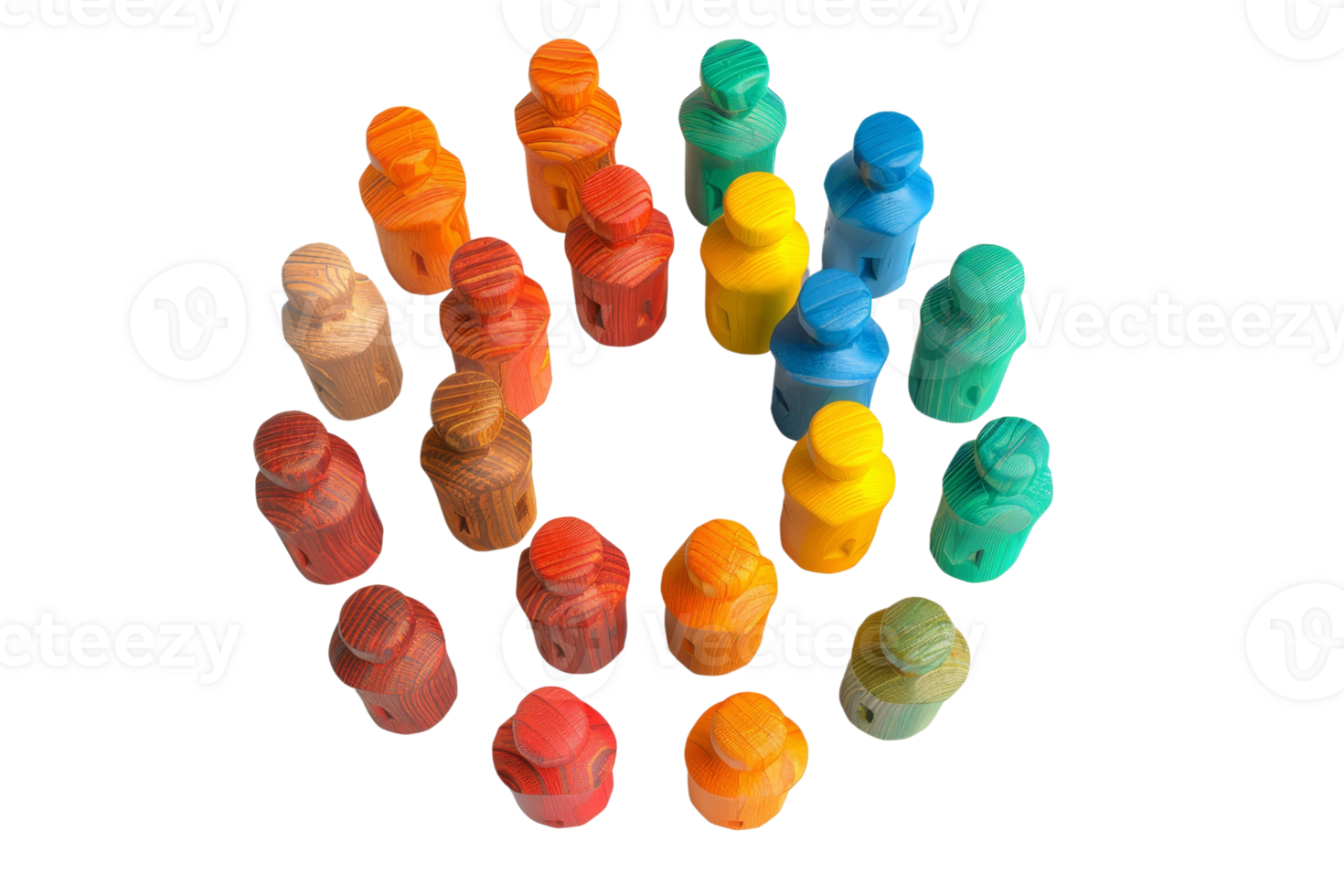 Colorful paint bottles arranged in a circular pattern, displaying a variety of vibrant hues for art, craft, and creativity. png