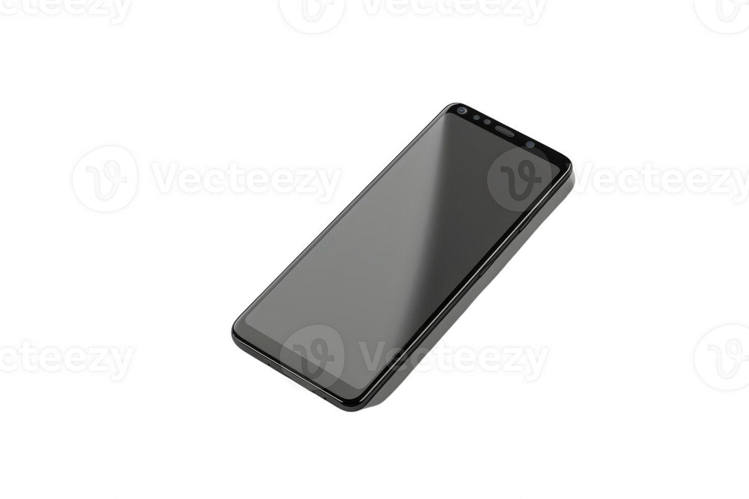 High-quality image of a modern smartphone isolated on a transparent background. Perfect for technology, mobile, and electronics-related projects. png