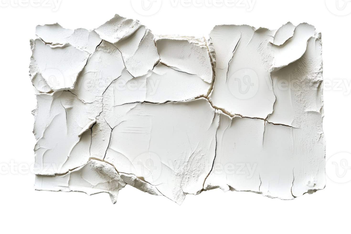 High-resolution image of cracked and peeling white paint texture, perfect for backgrounds and design projects. png