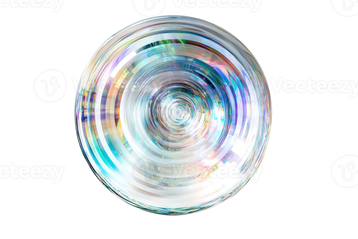 abstrakt cirkulär ljus mönster med regnbåge färger på transparent bakgrund. perfekt för modern konst, digital design, och kreativ projekt. png