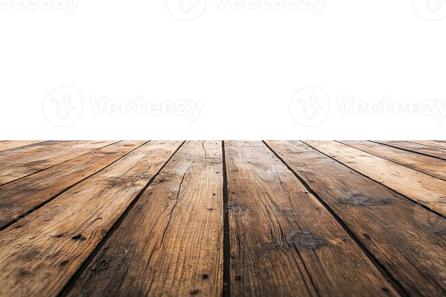 High-quality photo of a rustic wood floor with a clean, empty background. Ideal for design, backgrounds, and interior concepts. png