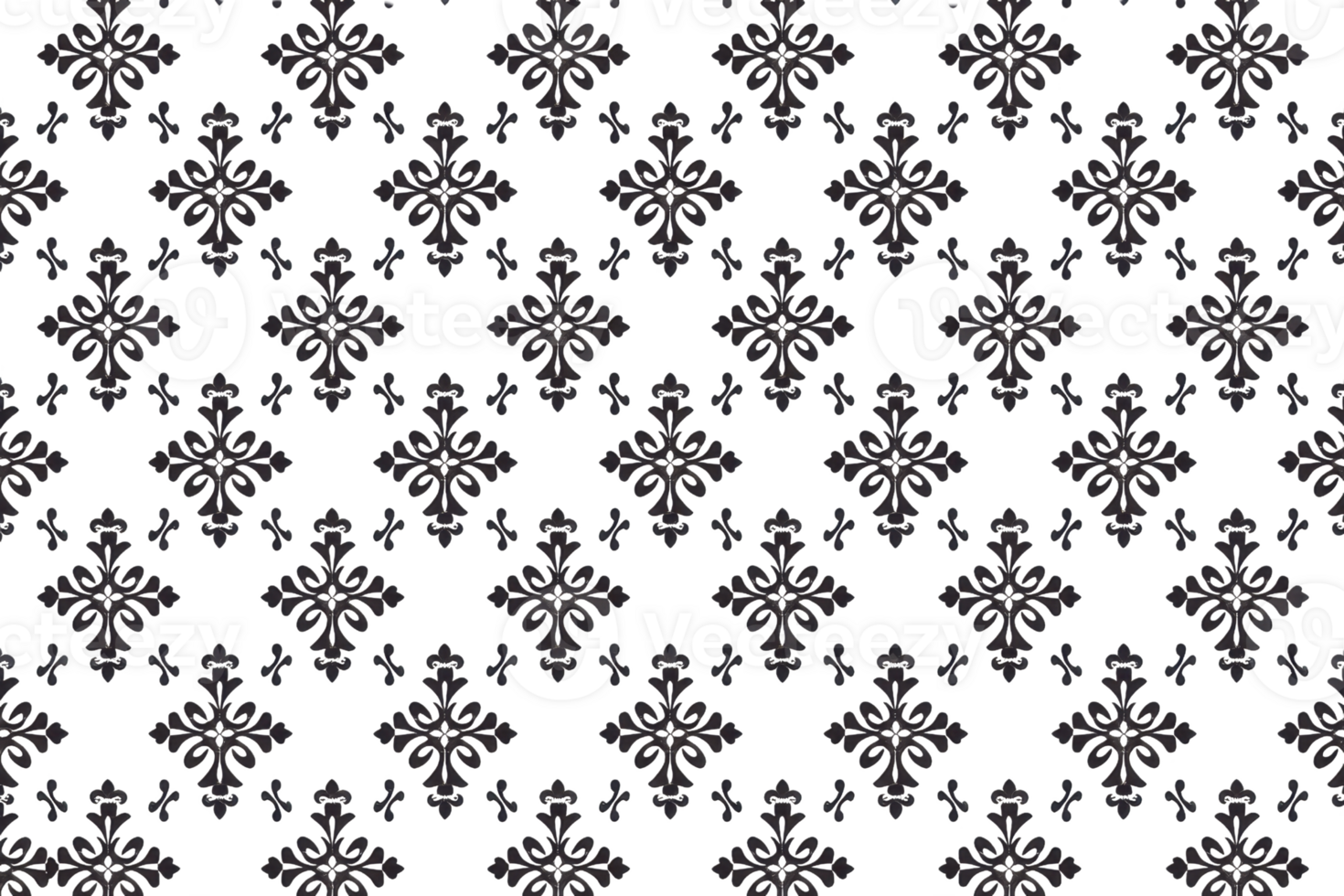 Intricate black and white floral pattern wallpaper. Elegant seamless design. Perfect for home decor, textiles, and backgrounds. png