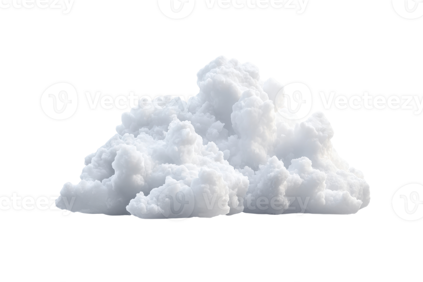 A fluffy white cloud isolated on a transparent background, perfect for weather, nature, and design projects. png