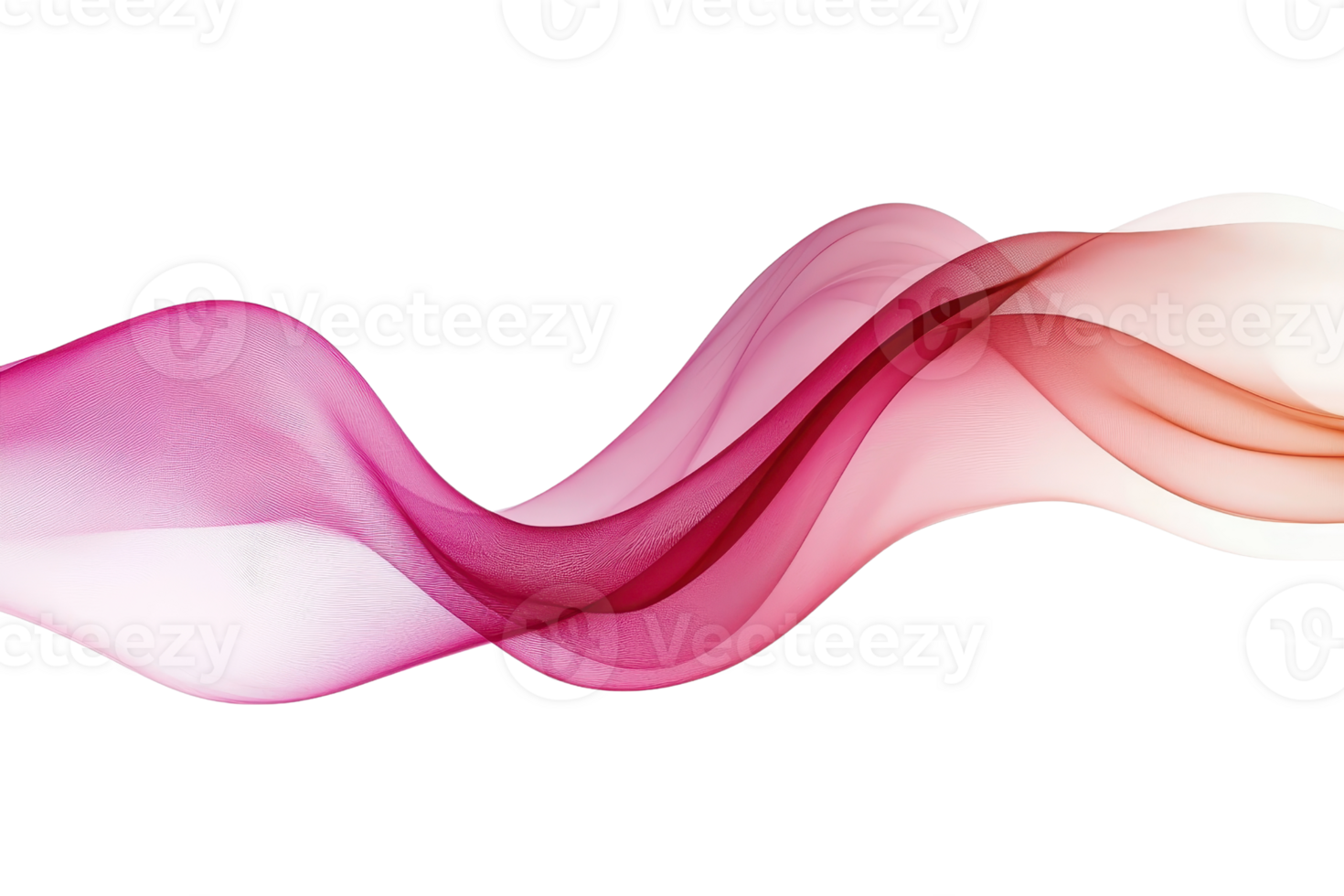 Elegant abstract pink and red wave design on transparent background. perfect for backgrounds, wallpapers, and design concepts. png