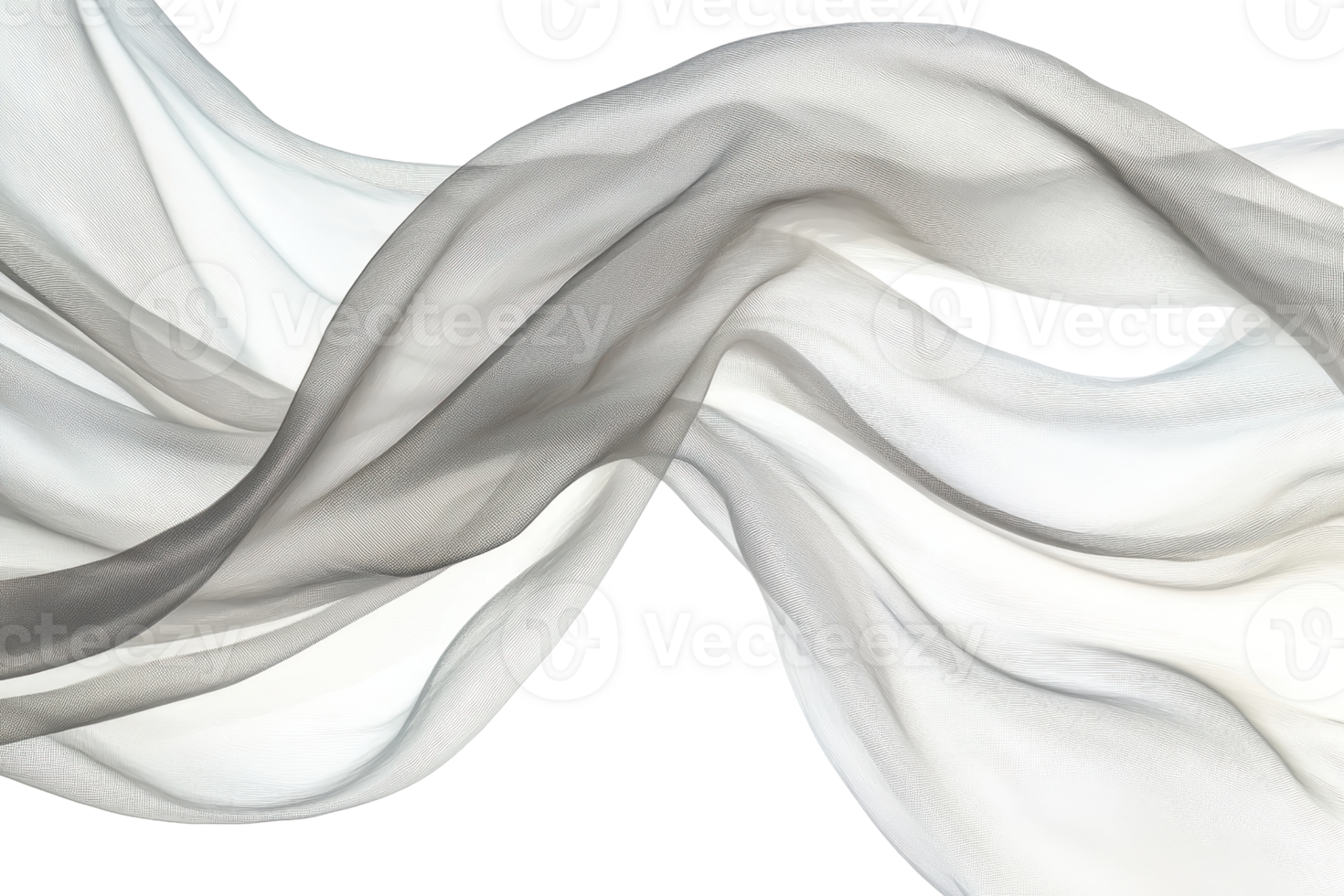 Elegant abstract wave of black and white sheer fabric, flowing and intertwined. Perfect for backgrounds, design, or creative use. png