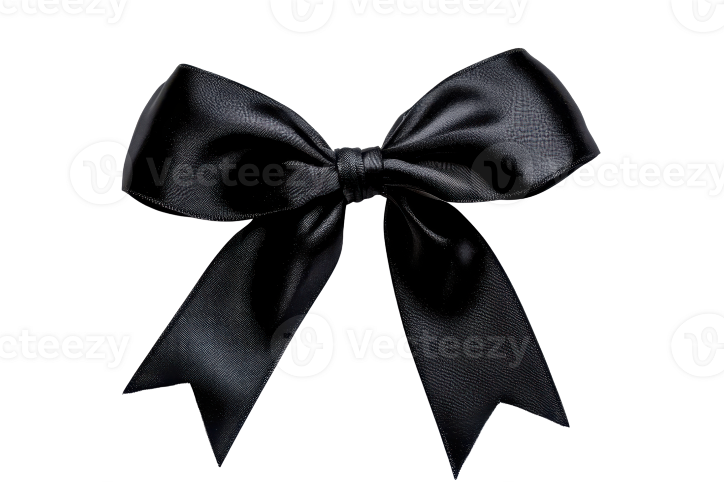 Elegant black ribbon bow on a transparent background. perfect for gift wrapping, decor, and festive occasions, adding a touch of sophistication. png