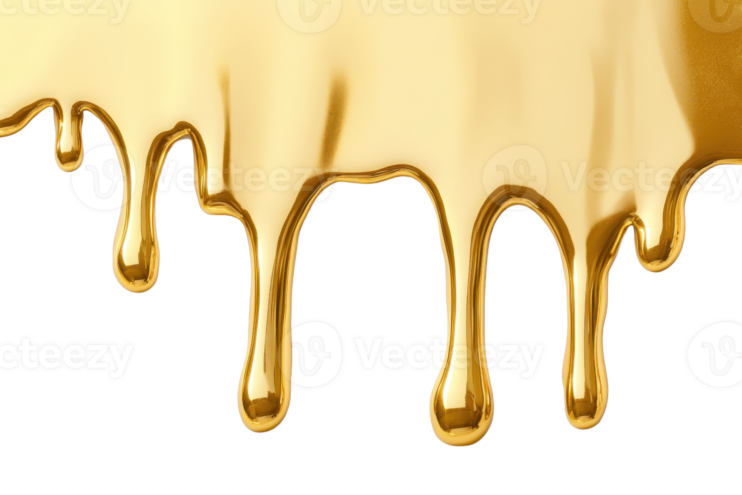 Flowing liquid gold, dripping and creating a luxurious, shiny effect. Perfect for backgrounds, wallpapers, or design elements. png