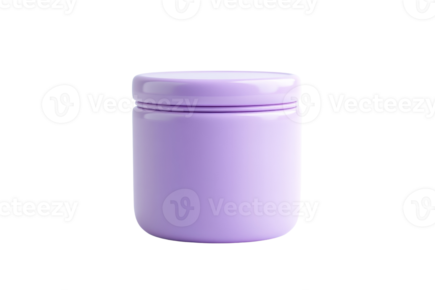 Elegant violet jar with a sleek design, perfect for cosmetics, skincare, and storage. Versatile container for home and beauty uses. png