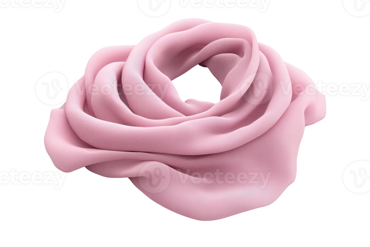 Soft pink fabric elegantly folded. Perfect for fashion, textiles, and design themes. High-resolution image for versatile use. png