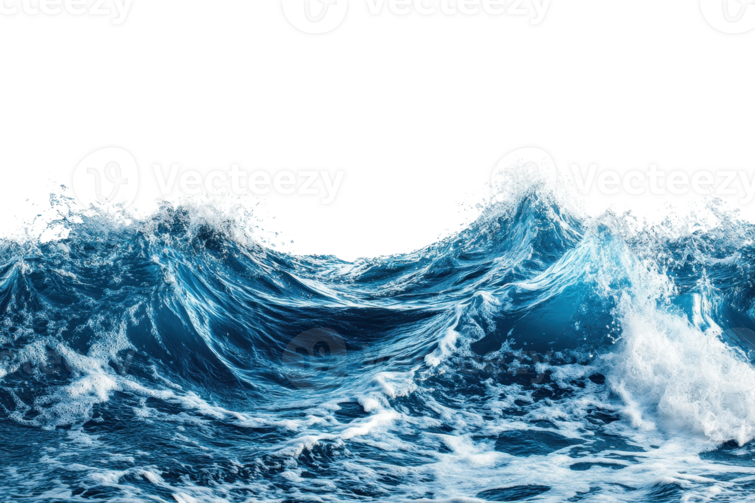 Majestic ocean waves in motion, showcasing the raw power and beauty of the sea. Perfect for nature, marine life, and environmental themes. png