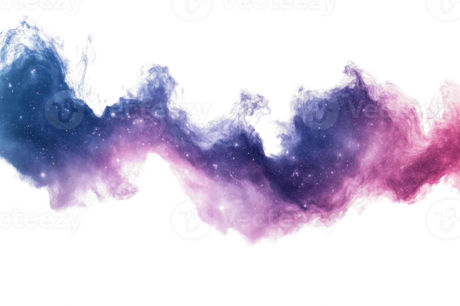 Vibrant watercolor galaxy swirls with pink, purple, and blue hues. Perfect for cosmic, dreamy designs, artistic backgrounds, and creative projects. png