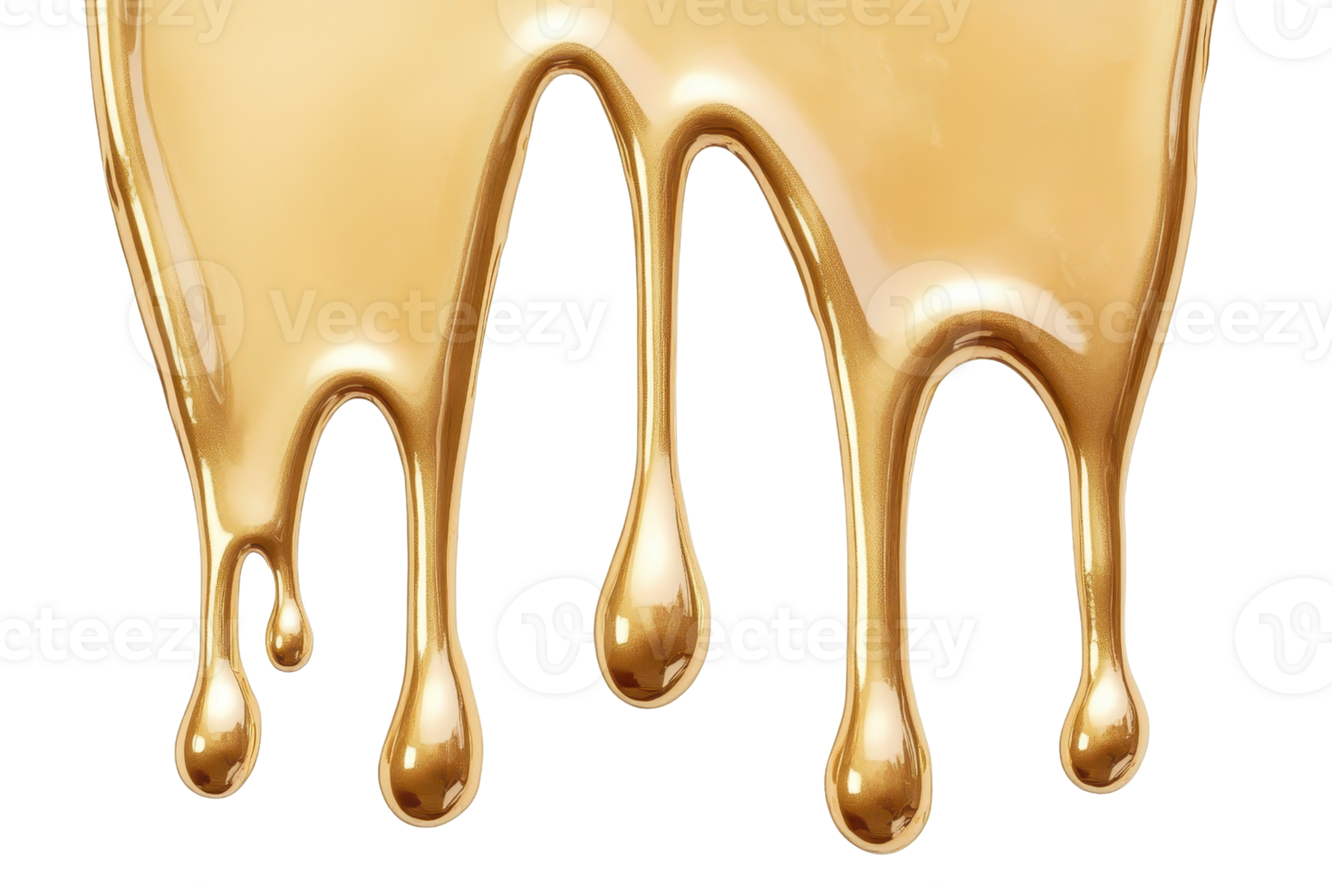 Close-up of golden liquid dripping in a smooth flow, offering a visually rich and luxurious texture for design use. png