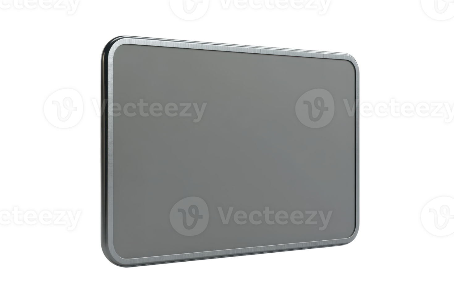 Modern tablet with sleek metallic design, isolated on transparent background. High-resolution touch screen device perfect for work or entertainment. png