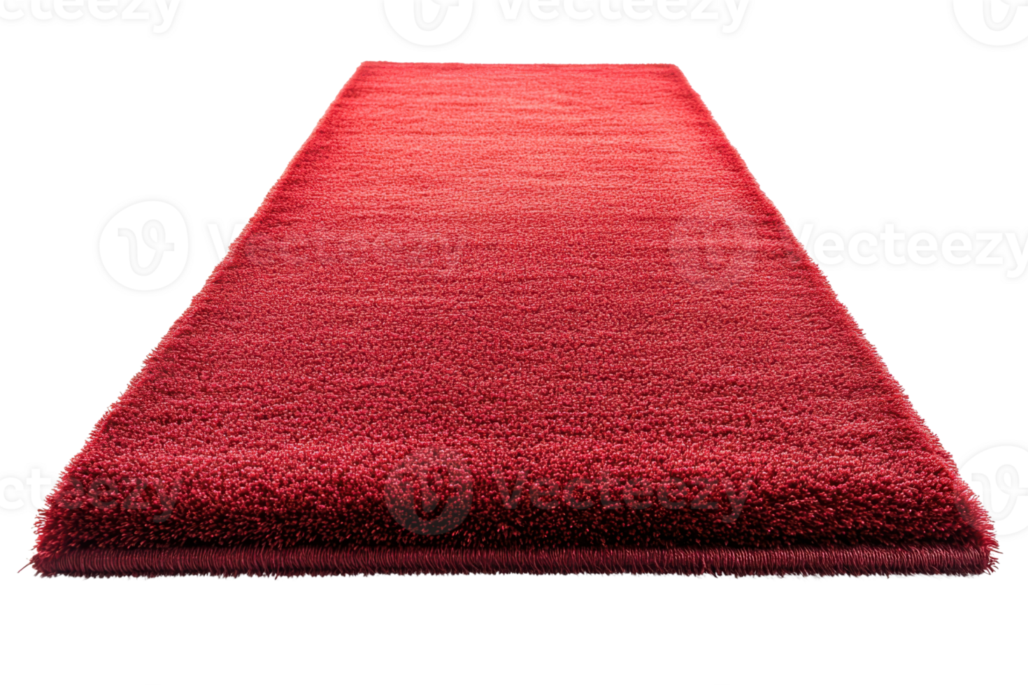 Photo of a luxurious red carpet on a transparent background. perfect for home decor, events, or as a flowing pathway for guests. png