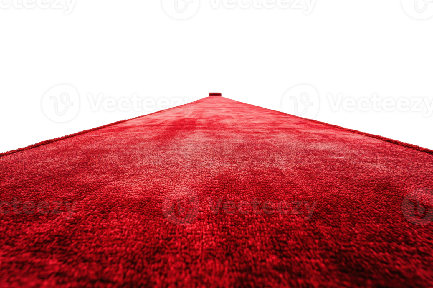 Vibrant red carpet stretching into distance, perfect for glamorous events or luxurious interior settings. png