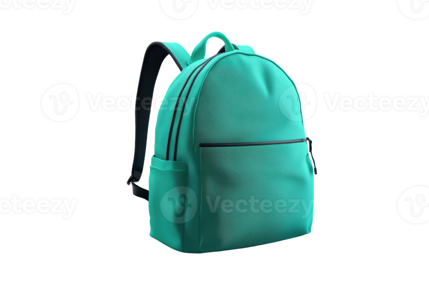 Stylish teal backpack with multiple compartments perfect for travel, work, or school, offering convenience and modern design. png