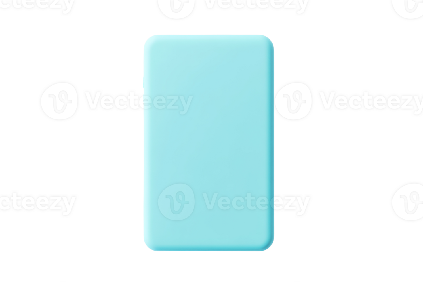 Minimalist sky blue rectangular object against a transparent background. Simple and clean design, perfect for versatile applications. png