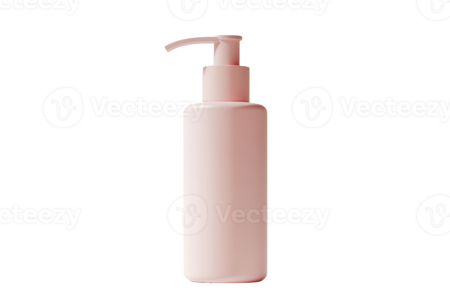 A simple, elegant pink pump bottle for soap, lotion, or other liquids. Perfect for bathroom or kitchen use, bringing a touch of style. png