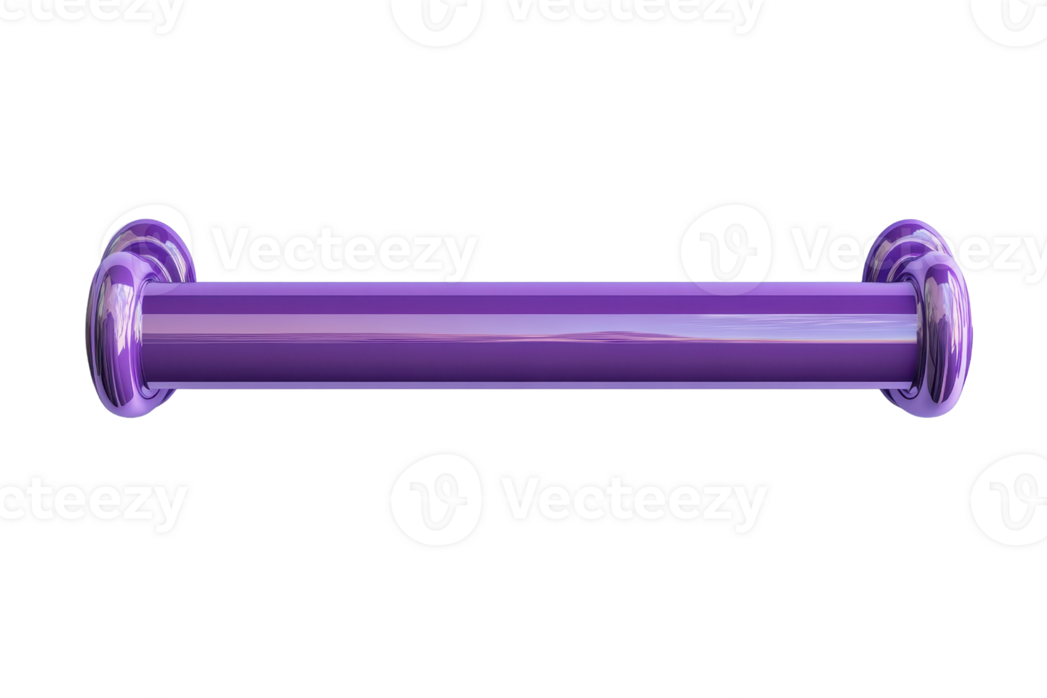 A vibrant purple horizontal bar isolated on a transparent background. suitable for various graphic and design purposes. png