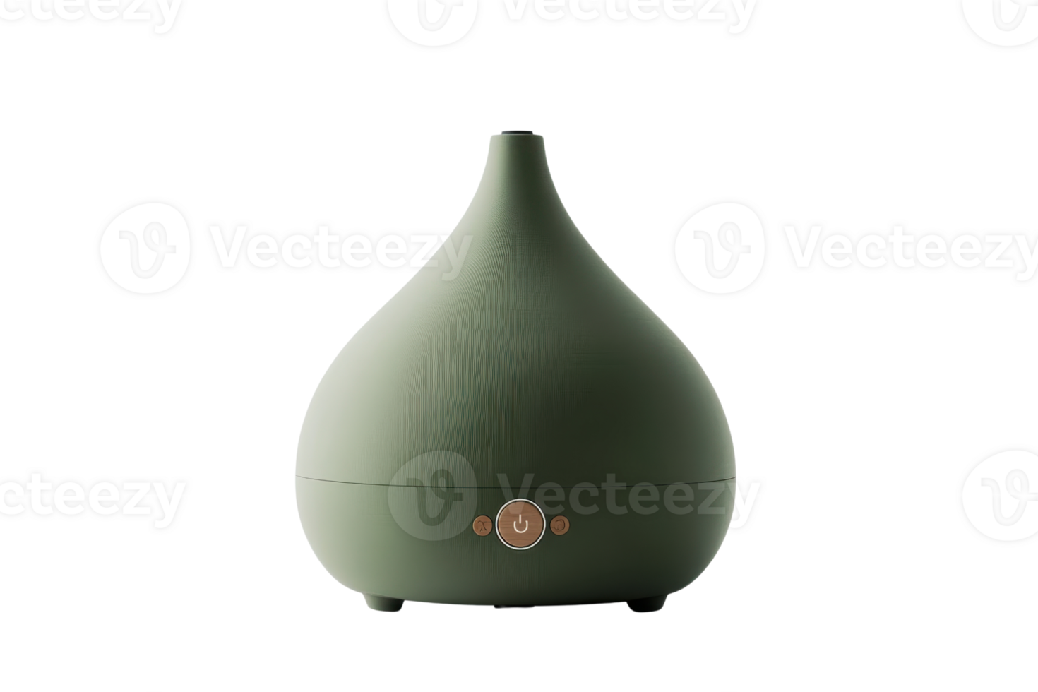Green essential oil diffuser with sleek modern design, perfect for aromatherapy and humidifying your space. Ideal for home and office use. png