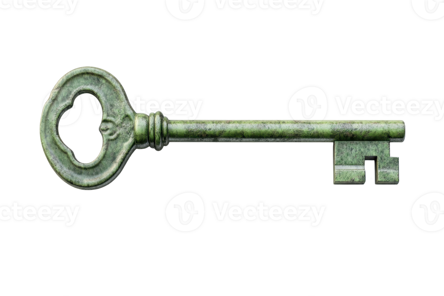Close-up of an antique vintage brass key against a transparent background. symbolizing security, history, and mystery. png