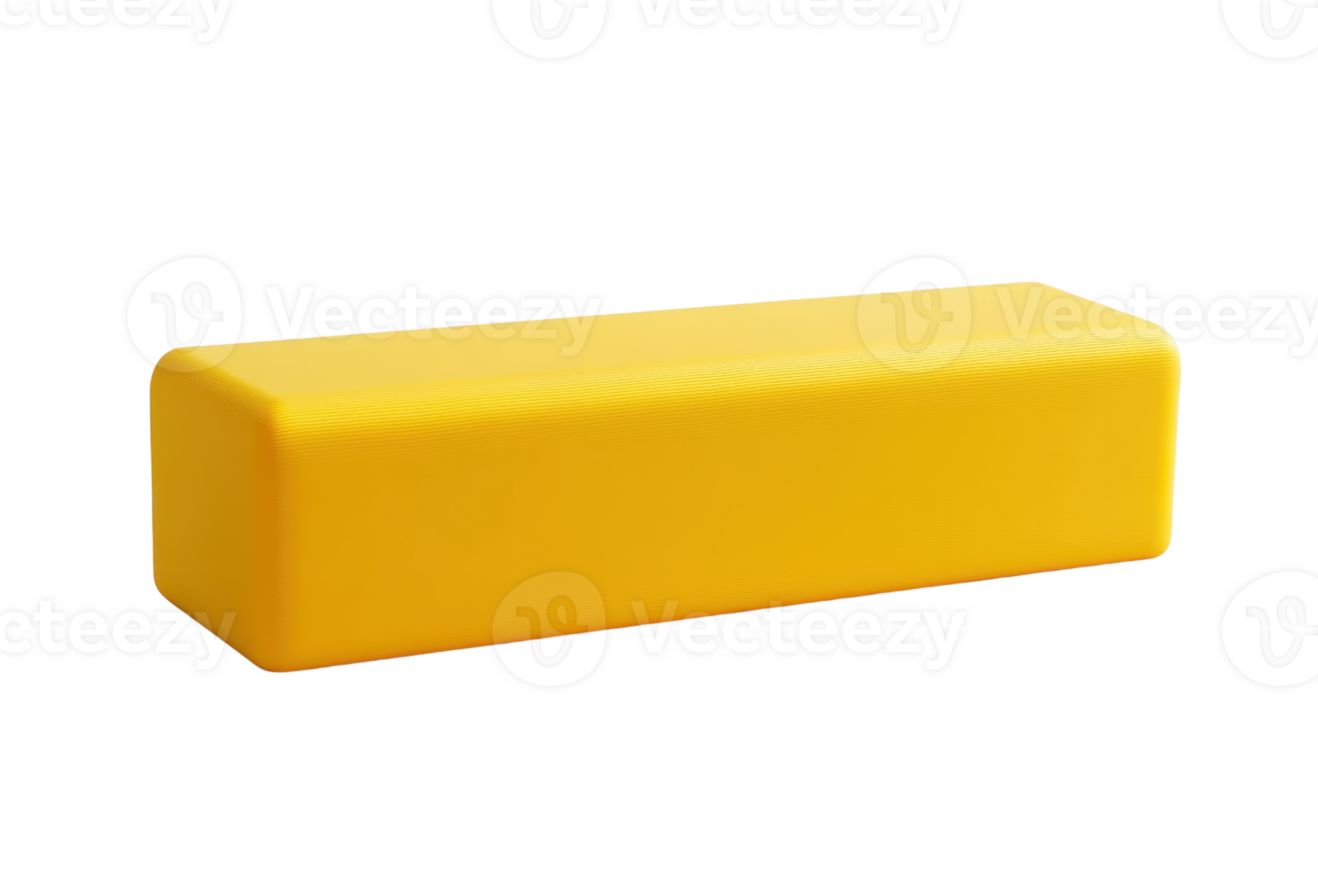 Yellow rectangular bar on isolated background. Ideal for visual presentations, educational tools, and creative design elements. png