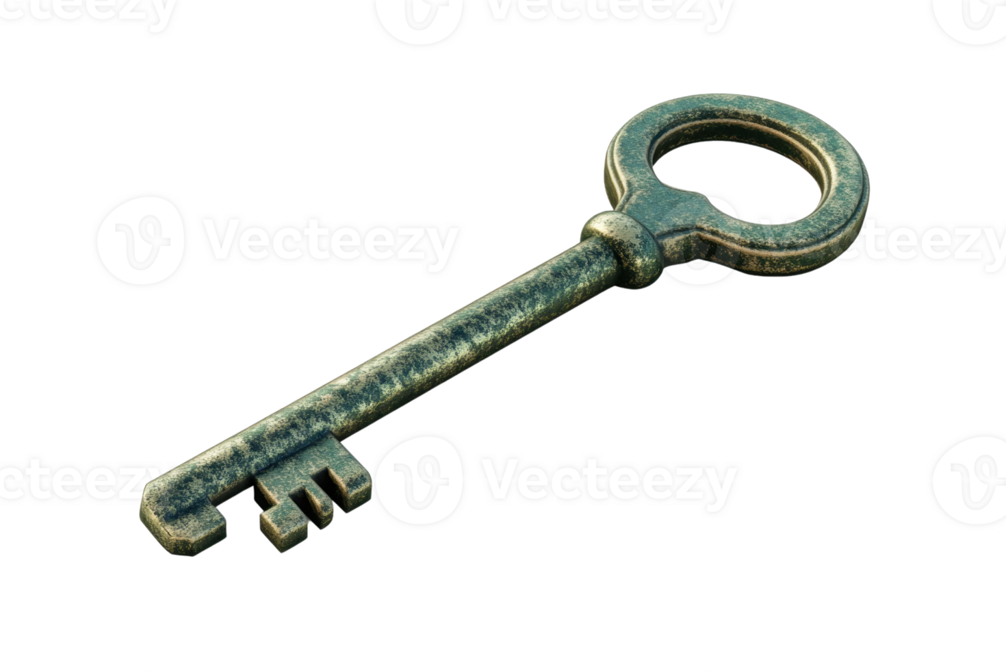 High-resolution image of an old-fashioned, vintage key. Perfect for themes relating to secrets, history, or unlocking possibilities. png