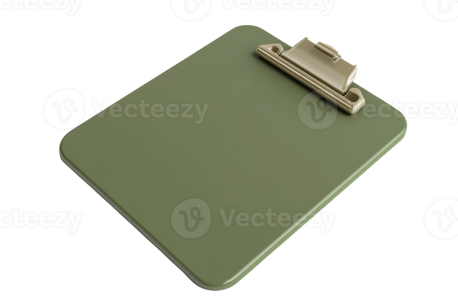 Green clipboard isolated on transparent background. ideal for office, school, or business use. Perfect for organization and note-taking. png