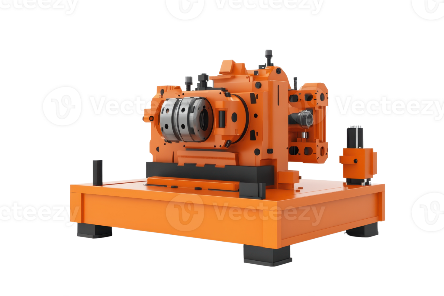 Industrial mechanical equipment for machining and manufacturing processes, showcasing modern engineering and precision machinery. png