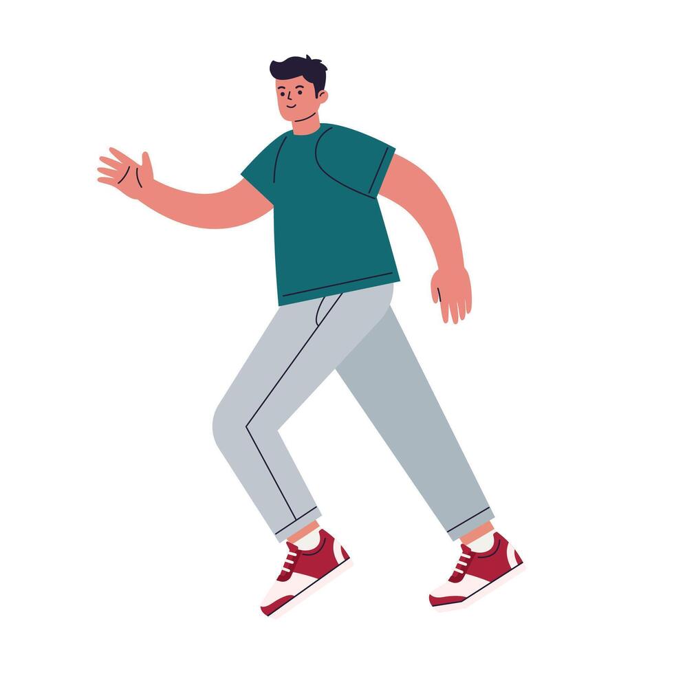 man running jogging sport illustration vector