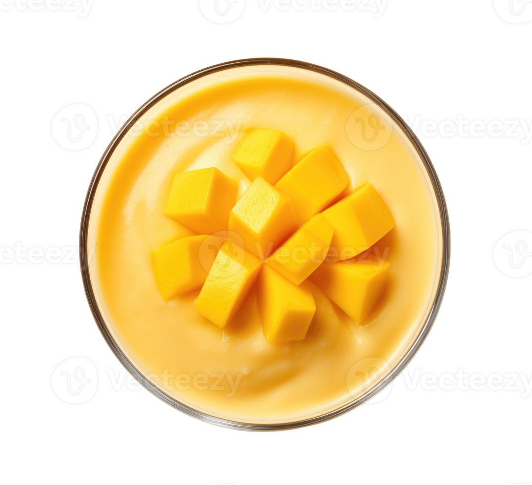 Mango smoothie isolated on transparent background png