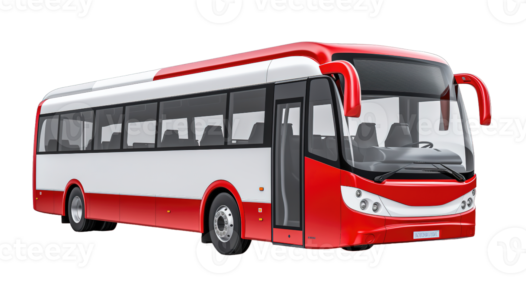 Travel Passenger bus isolated on transparent background png